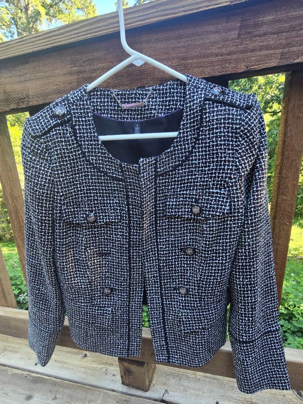 White House Black Market Tweed Jacket